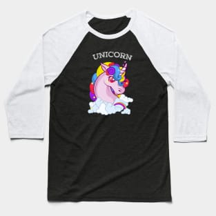 Cute Unicorn Baseball T-Shirt